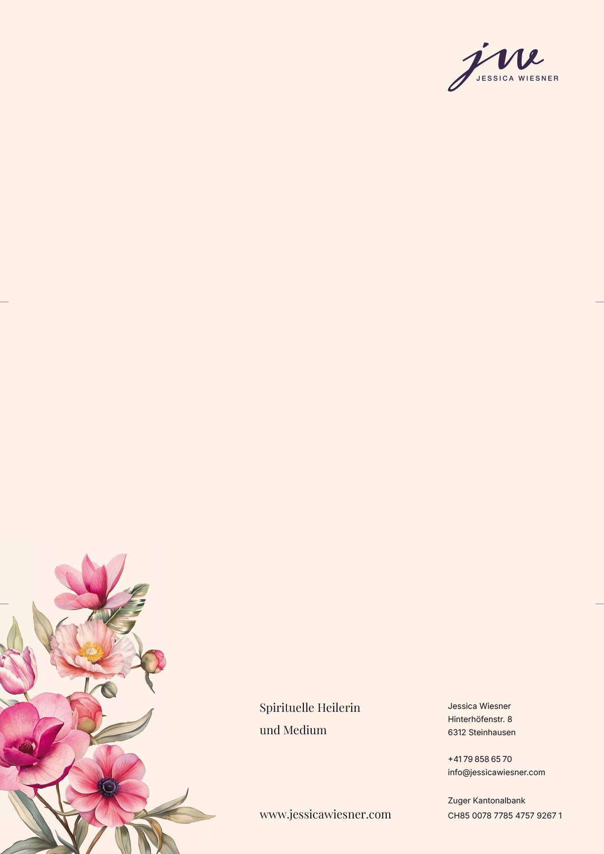 Briefpapier Variante 1 — Pink