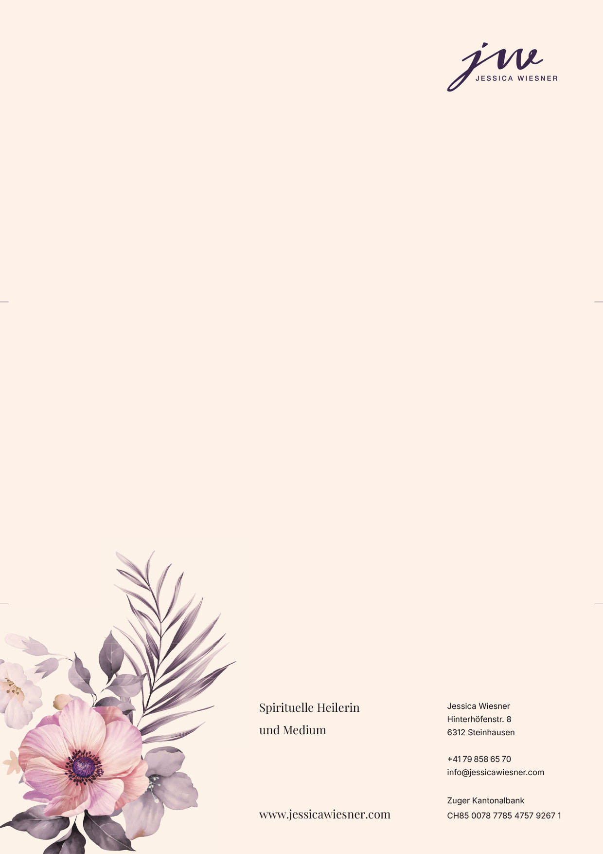 Briefpapier Variante 2 — Lavendel