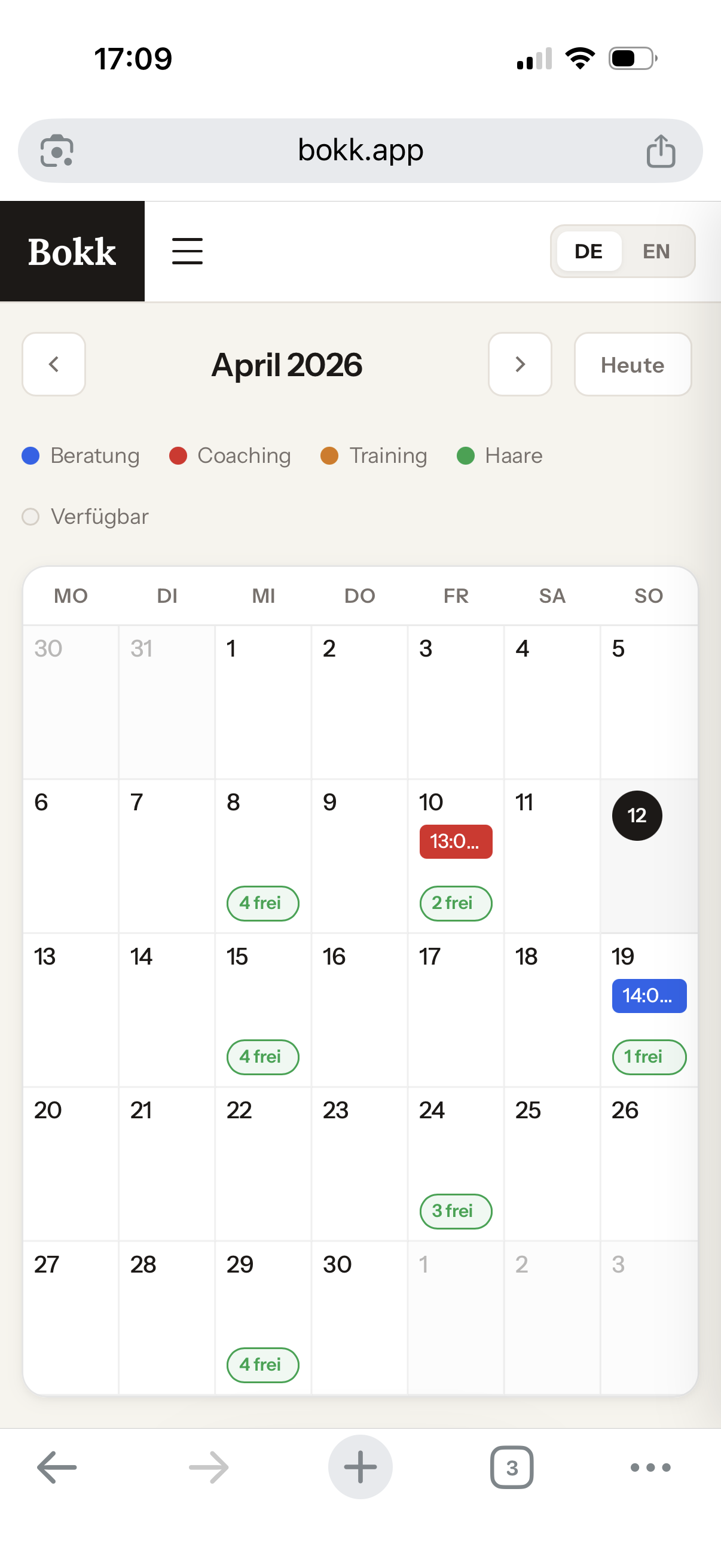 Bokk &mdash; Mobile Kalender